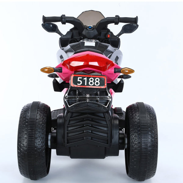 English Elm Electric Ride on Motorcycle for Kids with Led Wheels Twist Throttle and Training W1760P252046