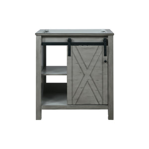 English Elm Ash Grey Bath Vanity - 30" W Modern Design With Soft-Close Drawers, Durable Storage Solutions! B2731P260986