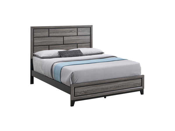 English Elm Glasgow Queen Bed In Sleek Gray Finish - Modern Design, Durable Construction, Perfect For Any Decor B078S00633