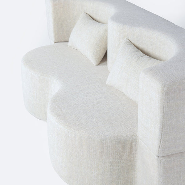 English Elm 2-In-1 Foldable Sofa Bed - Stylish Memory Foam Sleeper Couch With Faux Fur & 2 Pillows For Small Spaces W3422P369310