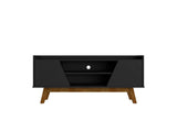 Manhattan Comfort Marcus Mid-Century Modern TV Stand  Matte Black 259BMC8