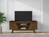 Manhattan Comfort Marcus Mid-Century Modern TV Stand  Rustic Brown  259BMC9