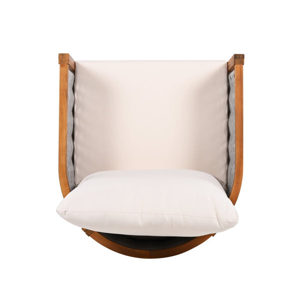 English Elm Outdoor Acacia Wood Tub Chair Woven Rope Deep Seating with Cushions for Patio Garden N780P245859G