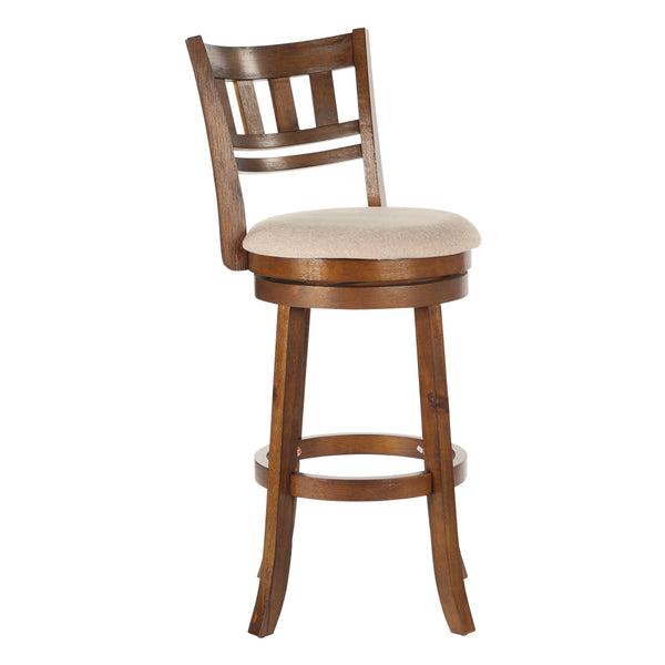 OSP Home Furnishings Swivel Stool 30" Burnt Brown