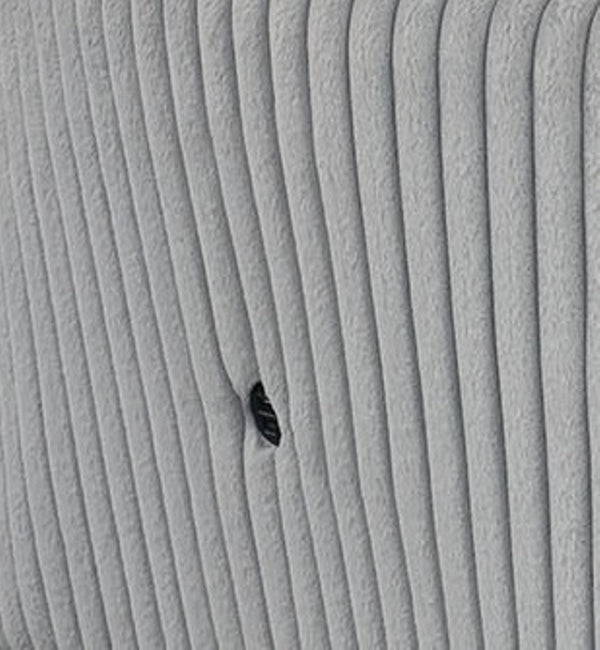 English Elm Curved Gray Faux Fur Chair with USB Port, Contemporary Modular Design, Plush Polyester Comfort B2741S00670