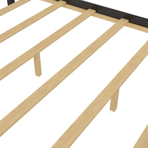 English Elm Leighton Solid Wood Platform Bed with Arched Headboard, Pine Slats & Low-Profile Design for Supportive Comfort B2733P395068