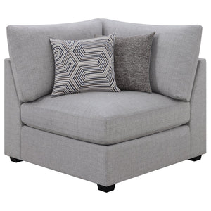English Elm Lafayette Modular Sectional Sofa with Feather Down Cushions for Compact Living Rooms B062S01442