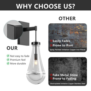 English Elm Wall Sconces: Modern Art Deco Black Lighting With Dimmable Handblown Glass Shade For Any Space W1340P316388-GIGA