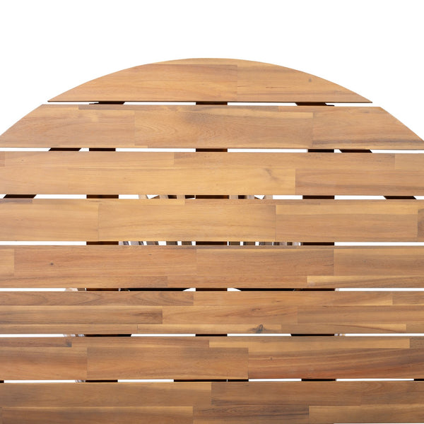 English Elm Christopher Knight Home® - Outdoor Acacia Wood Round Dining Table – 47.25-Inch, Stylish Light Teak For Patios & Balconies N770P313798L