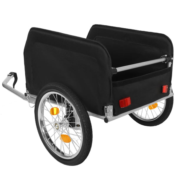 English Elm Heavy-duty Bike Cargo Trailer Foldable Oxford Frame with All-terrain Wheels for Camping W2932P289393