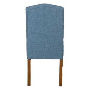OSP Home Furnishings Jessica Tufted Dining Chair Navy