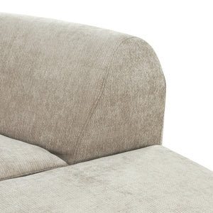 English Elm 111" Curved Sectional Sofa Set Plush Lamb Wool Upholstery Deep Seat Ottoman Lounge Espresso N767P371305E