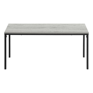 English Elm Coffee Table - Modern Grey Laminate Top With Sturdy Black Metal Base, Perfect For Small Spaces! B2710P219435