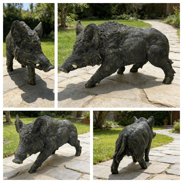 English Elm 21.3" Resin Tortoise Garden Sculpture Lifelike Shell Detail Weatherproof Patio Lawn Decor W5709P462779