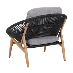 English Elm Christopher Knight Home® - Cyril Outdoor Papasan Lounge Chair Set Of 2 - Dark Grey Wicker & Soft Cushions For Ultimate Comfort N775P290578G-S2
