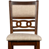 English Elm Hoyen Beige and Brown Counter Chairs With Padded Seat (Set Of 2)