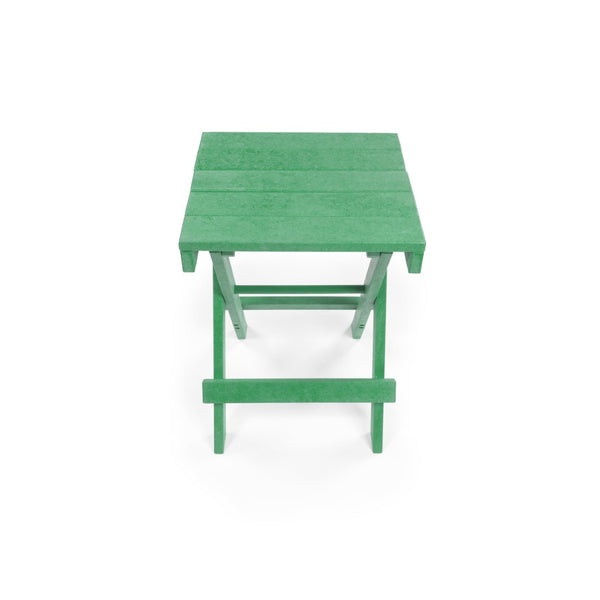 English Elm Riverstone Recycled Hdpe Folding Outdoor Bistro Table Weatherproof Patio Balcony Green B2745P409704