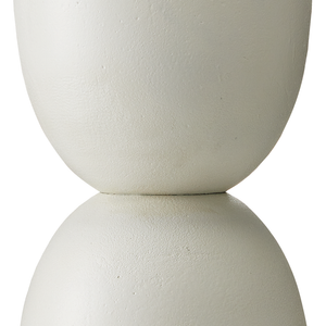 Linz Contemporary White Table Lamp - Mid-Century Modern Design in Cast Aluminum with Linen Shade