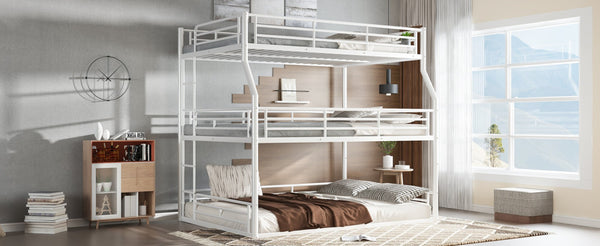 English Elm Twin Xl Solid Pine Loft Bed with Built-in Led Lighting and Storage Shelves Light White W1580S00587