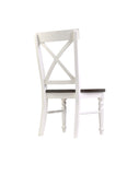 English Elm Wallace & Bay - Wallace & Bay  Mountina Brown And White Dining Chairs, Set Of 2