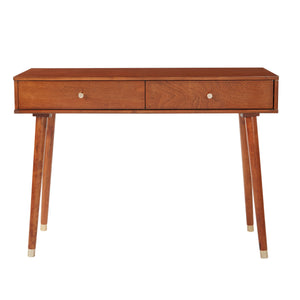 OSP Home Furnishings Cupertino Console Table Light Walnut