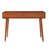 OSP Home Furnishings Cupertino Console Table Light Walnut