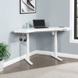 OSP Home Furnishings Stealth Sit-to-Stand Electric Heigh White