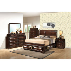 English Elm Lavita Cappuccino Full Storage Bed – Elegant Sleigh Design With Under-Bed Storage & No Box Spring Needed B078S00496