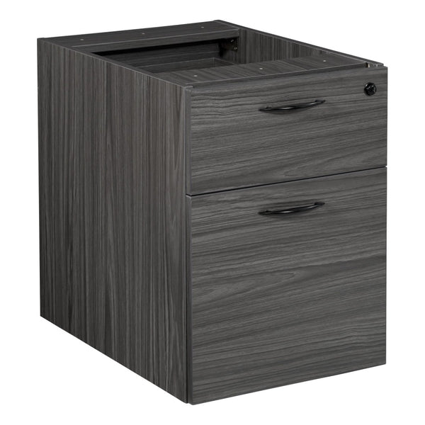 OSP Home Furnishings Napa Under Desk Hanging File Pedestal for Letter Legal Size Office Storage 22"D NAP-80-SGW