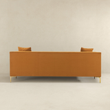 English Elm Ashcroft Furniture - Angelina Sofa 91" (Cognac Velvet)