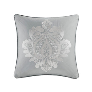 JLA Home Madison Park - 6 Reversible Daybed Cover Set with Antimicrobial Protection, Quilted Texture, Striped Skirt & Pillow Grey MP13-4970