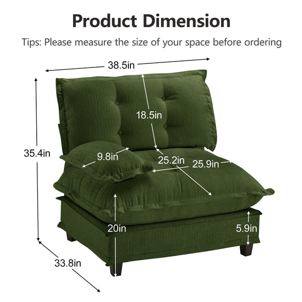 English Elm 73 Modular Chenille Sectional Sofa Deep Seat Lattice Cushions Casual Living Room W714P448292