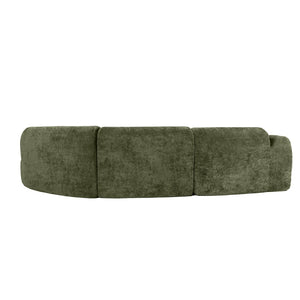 English Elm 140" Curved Sectional Sofa Plush Lamb Wool Upholstery 3 Piece Modular Living Room Set N767P384981F