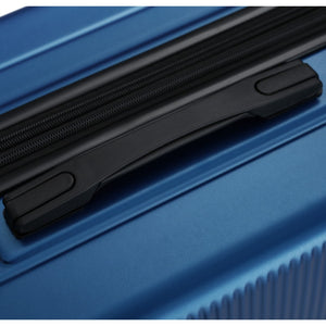 English Elm Luggage 5 Piece Hardside Abs Set with Front Access Carry on and Tsa Spinner Wheels Blue N732P391579C