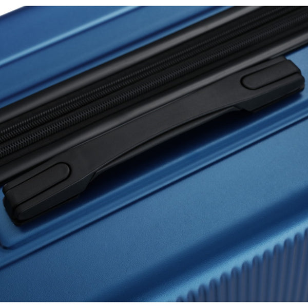 English Elm Luggage 5 Piece Hardside Abs Set with Front Access Carry on and Tsa Spinner Wheels Blue N732P391579C