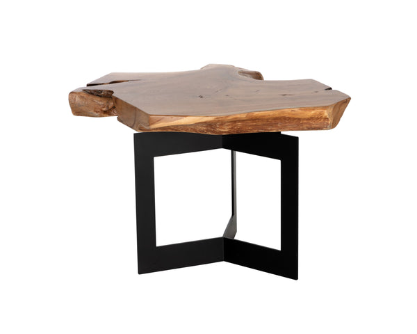 Sunpan Wyatt Side Table - Handcrafted Teak Root Wood with Unique Design for Stylish Living Spaces Natural