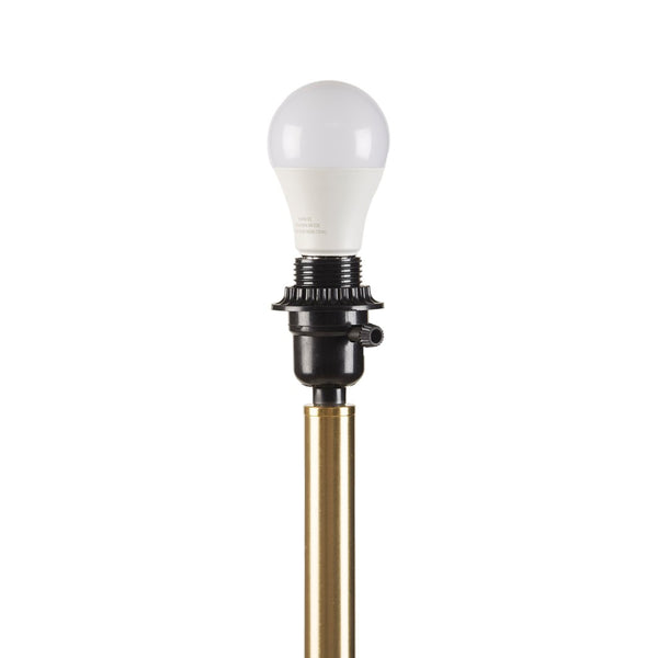 English Elm 1- Piece Fluted Polyester Shade Floor Lamp with Polished Iron Base for Living Rooms B035P482969