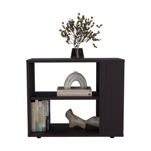 English Elm Zenda Black Sideboard with Wheels – Engineered Wood Storage Cabinet, Modern Durable Multi-Compartment Organizer B092P286123