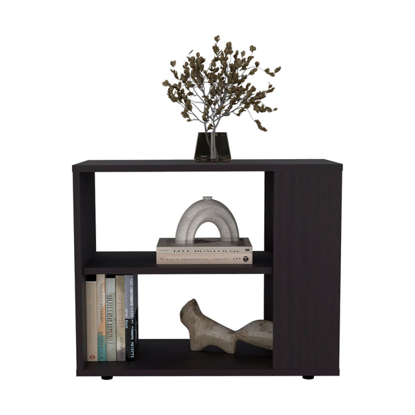 English Elm Zenda Black Sideboard with Wheels – Engineered Wood Storage Cabinet, Modern Durable Multi-Compartment Organizer B092P286123