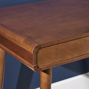 English Elm Christopher Knight Home® - Writing Mid-Century Modern Desk with Large Drawer & Rubberwood Legs, 40" Workspace, Sleek Storage and Stability Brown N770P323357B