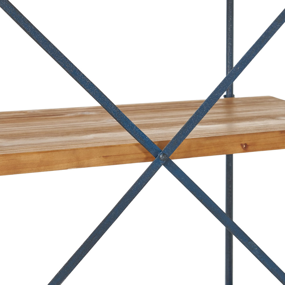 English Elm Christopher Knight Home® - YORKTOWN Industrial 5-Shelf Bookcase in Natural Fir & Metal Pipework — Rugged Etagere for Home Decor 56500.00