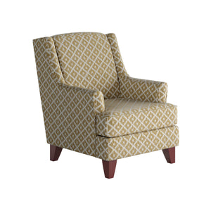 Fusion Owen Straw Accent Chair - Elegant Navy Fabric With Flared Arms And Stylish Coffee Finish Legs Multi Ws ,99% Polypropylene,1% Polyester 260-c Owen Straw Accent Chair