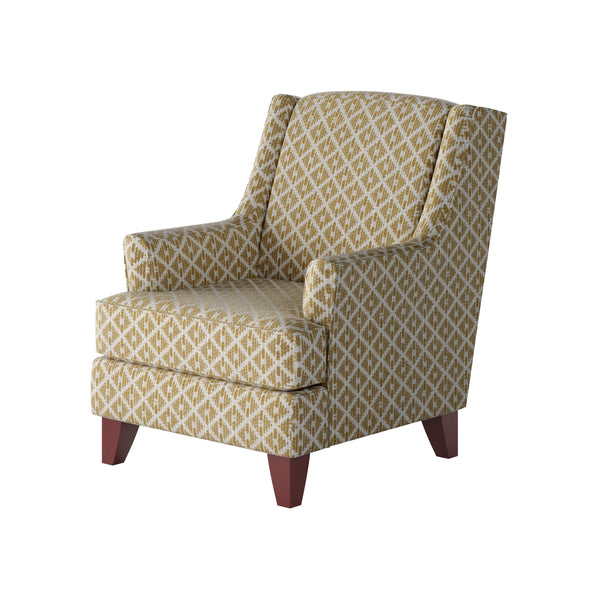 Fusion Owen Straw Accent Chair - Elegant Navy Fabric With Flared Arms And Stylish Coffee Finish Legs Multi Ws ,99% Polypropylene,1% Polyester 260-c Owen Straw Accent Chair