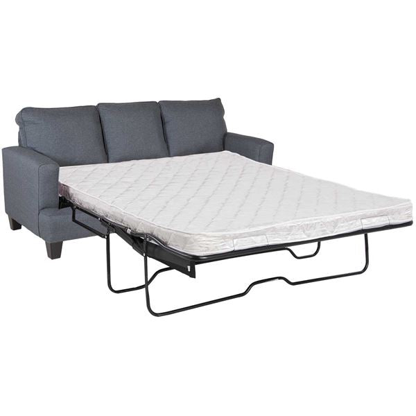 Fusion Maxwell Gray Steed Queen Sleep Sofa - Chic Gray Design With Reversible Cushions & Stylish Accents Gray W,100% Polyester 2604 Maxwell Gray Steed Queen Sleep Sofa