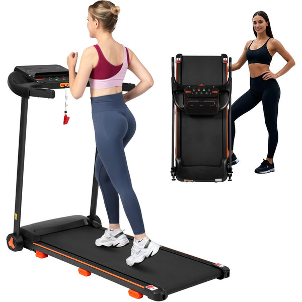 English Elm Treadmills Folding Home Fitness Machine 2.5hp Motor Shock Absorbing Belt Bluetooth Speaker N728P266573A