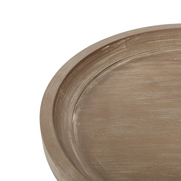 English Elm Christopher Knight Home® - End Table - French Country Charm With Lipped Round Top, Ideal Accent For Living Spaces & Entryways N771P239460Y