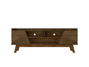 Manhattan Comfort Marcus Mid-Century Modern TV Stand  Rustic Brown  260BMC9