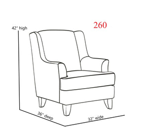 Fusion Crossroads Walden Mink Accent Chair – Stylish Brown Design With Plush Cushion & Unique Plaid Pattern Brown W ,83% Polyester 10% Acrylic 7% Linen 260 Walden Mink Accent Chair