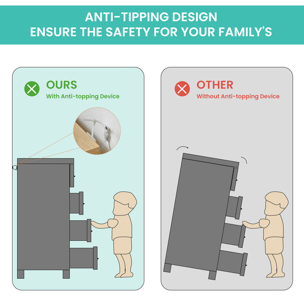 English Elm Bedroom 8-Drawer Dresser With Rattan Fronts – Stylish Storage For Kids’ Rooms & Living Spaces W1162P190402