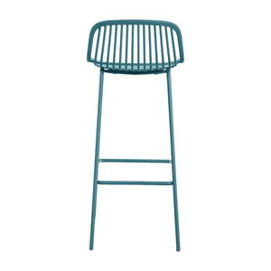 English Elm Benson Outdoor Stackable Barstools Set of 2 Uv Resistant Plastic Metal Patio Seating N776P390482B